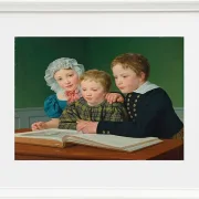 Christoffer Wilhelm Eckersberg – Porträt von C.F. Holmes Kinder 1832 | Giclée Kunstdruck gerahmt