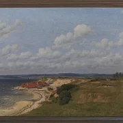 Christoffer Wilhelm Eckersberg – Regenbogen auf See und eine Kreuzungsjagd mit anderen Schiffen 1836 | Giclée Kunstdruck gerahmt