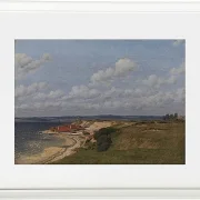 Christoffer Wilhelm Eckersberg – Regenbogen auf See und eine Kreuzungsjagd mit anderen Schiffen 1836 | Giclée Kunstdruck gerahmt
