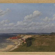 Christoffer Wilhelm Eckersberg – Regenbogen auf See und eine Kreuzungsjagd mit anderen Schiffen 1836 | Giclée Kunstdruck gerahmt