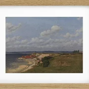 Christoffer Wilhelm Eckersberg – Regenbogen auf See und eine Kreuzungsjagd mit anderen Schiffen 1836 | Giclée Kunstdruck gerahmt