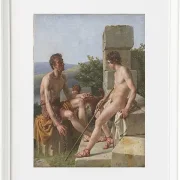 Christoffer Wilhelm Eckersberg – Zwei Hirten 1813 | Giclée Kunstdruck gerahmt