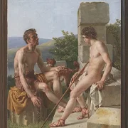 Christoffer Wilhelm Eckersberg – Zwei Hirten 1813 | Giclée Kunstdruck gerahmt