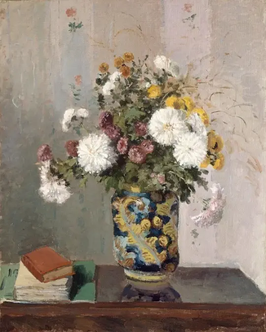 Chrysanthemen in einer chinesischen Vase – 1873