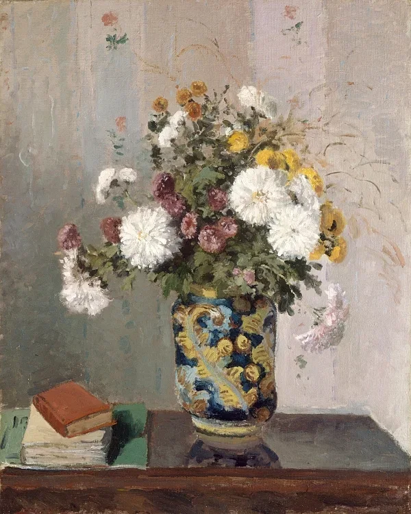 Chrysanthemen in einer chinesischen Vase – 1873