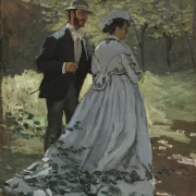 Claude Monet - Bazille und Camillet 1865 | Giclée Kunstdruck gerahmt
