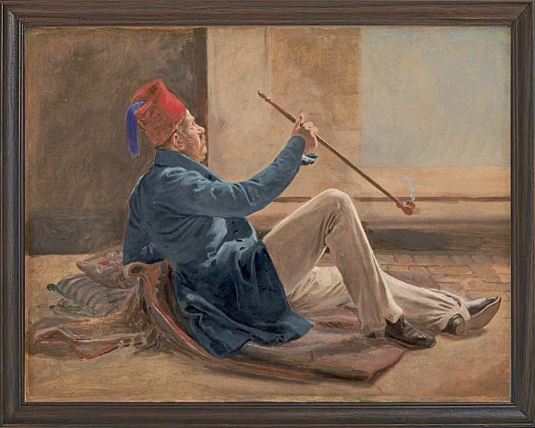 Constantin Hansen – Der Architekt Gottlieb Bindesbøll 1837 | Giclée Kunstdruck gerahmt