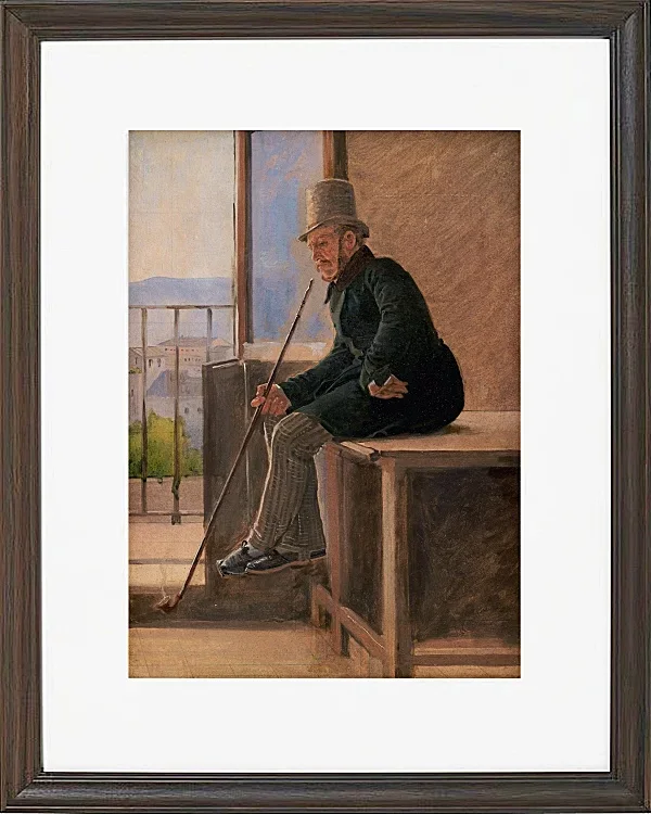 Constantin Hansen – Der Maler Jørgen Sonne 1837 | Giclée Kunstdruck gerahmt