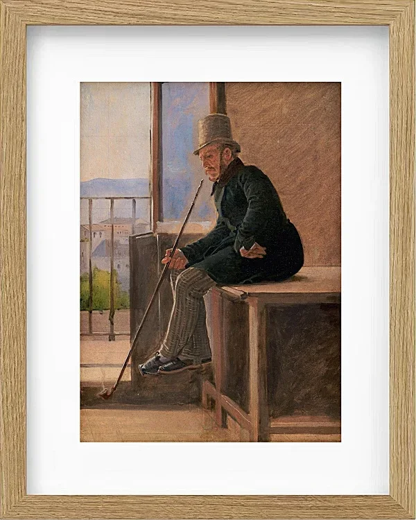 Constantin Hansen – Der Maler Jørgen Sonne 1837 | Giclée Kunstdruck gerahmt