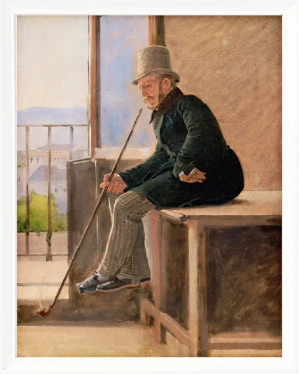 Constantin Hansen – Der Maler Jørgen Sonne 1837 | Giclée Kunstdruck gerahmt