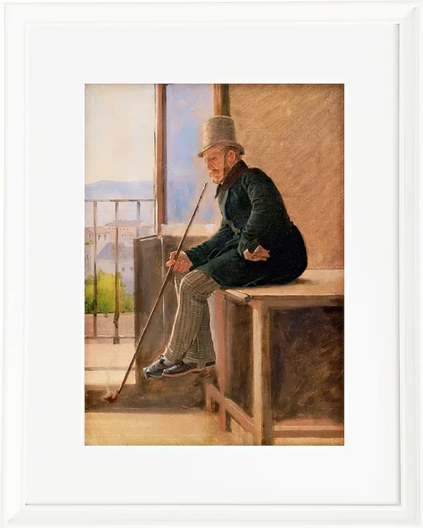Constantin Hansen – Der Maler Jørgen Sonne 1837 | Giclée Kunstdruck gerahmt