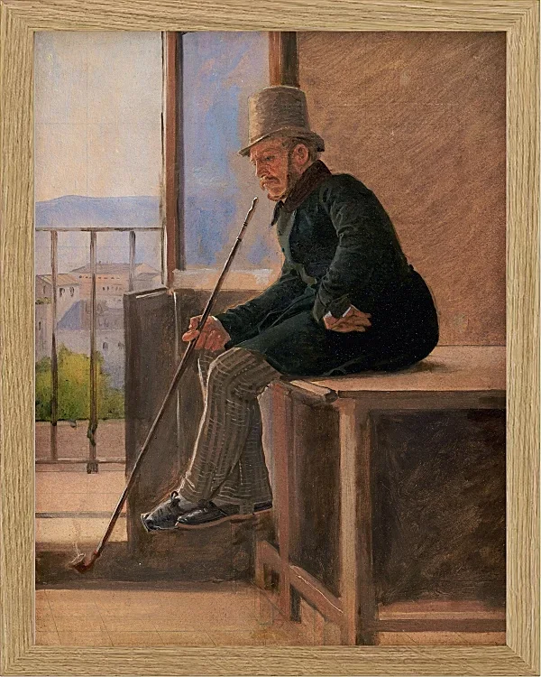 Constantin Hansen – Der Maler Jørgen Sonne 1837 | Giclée Kunstdruck gerahmt