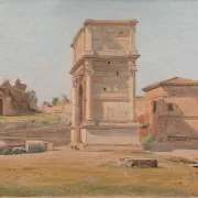 Constantin Hansen – Der Titusbogen in Rom 1839 | Giclée Kunstdruck gerahmt