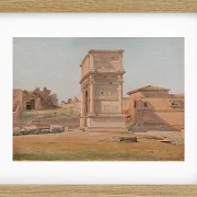 Constantin Hansen – Der Titusbogen in Rom 1839 | Giclée Kunstdruck gerahmt