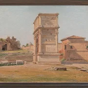 Constantin Hansen – Der Titusbogen in Rom 1839 | Giclée Kunstdruck gerahmt