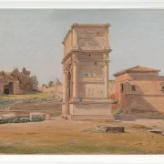 Constantin Hansen – Der Titusbogen in Rom 1839 | Giclée Kunstdruck gerahmt