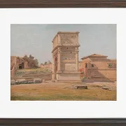 Constantin Hansen – Der Titusbogen in Rom 1839 | Giclée Kunstdruck gerahmt