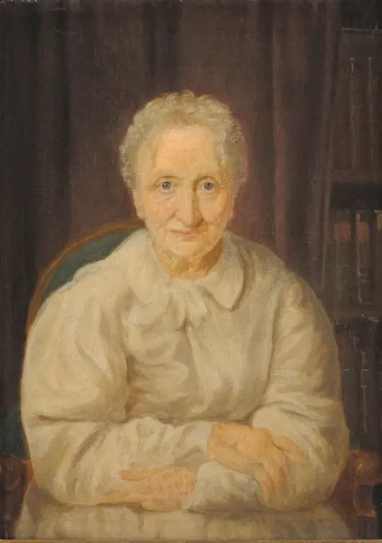 Constantin Hansen | Forfatteren Juliane Marie Jessen - 1826 | Indrammet kunsttryk | Danmarks Guldalder | formida