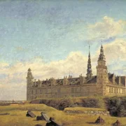 Constantin Hansen | Kronborg Slot - 1834 | Indrammet kunsttryk | Danmarks Guldalder | formida