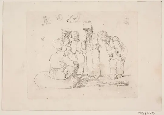 Constantin Hansen | En russisk matros på Toldboden - 1827 | Indrammet kunsttryk | Danmarks Guldalder | formida