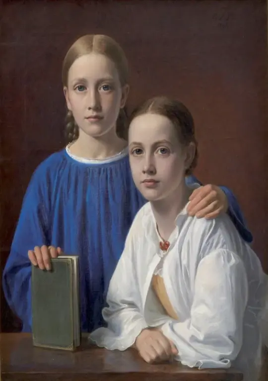Constantin Hansen | Meta Magdalene Hammerich - 1861 | Indrammet kunsttryk | Danmarks Guldalder | formida