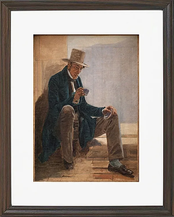 Constantin Hansen – Martinus Rørbye 1837 | Giclée Kunstdruck gerahmt