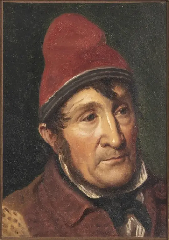 Constantin Hansen | Portræt af Jean Holm - 1851 | Indrammet kunsttryk | Danmarks Guldalder | formida