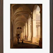 Constantin Hansen – Portikus von Schloss Christiansborg, Kopenhagen 1826 | Giclée Kunstdruck gerahmt