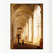 Constantin Hansen – Portikus von Schloss Christiansborg, Kopenhagen 1826 | Giclée Kunstdruck gerahmt
