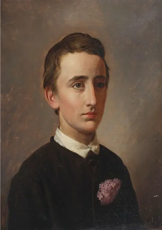 Constantin Hansen | Portræt af August Weis - 1850 | Indrammet kunsttryk | Danmarks Guldalder | formida