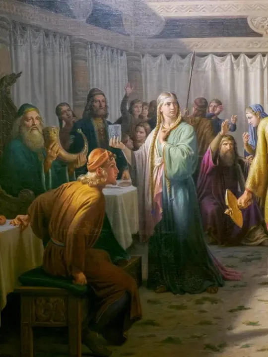 Constantin Hansen | Ægirs Fest - 1857 | Indrammet kunsttryk | Danmarks Guldalder | formida
