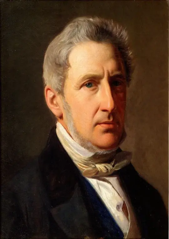 Constantin Hansen | Portræt af væbneren Alfred Hage - 1856 | Indrammet kunsttryk | Danmarks Guldalder | formida