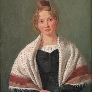 Constantin Hansen – Porträt von Hanne Wanscher 1835 | Giclée Kunstdruck gerahmt