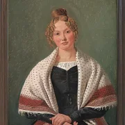 Constantin Hansen – Porträt von Hanne Wanscher 1835 | Giclée Kunstdruck gerahmt