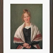 Constantin Hansen – Porträt von Hanne Wanscher 1835 | Giclée Kunstdruck gerahmt