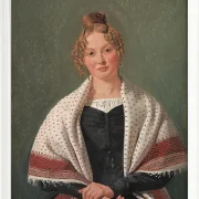 Constantin Hansen – Porträt von Hanne Wanscher 1835 | Giclée Kunstdruck gerahmt