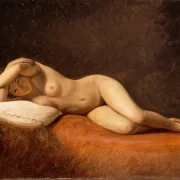 Constantin Hansen | Hvilende model - 1839 | Indrammet kunsttryk | Danmarks Guldalder | formida
