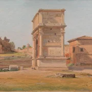 Constantin Hansen | Der Titusbogen in Rom - 1839 | Gerahmter Kunstdruck | Goldenes Zeitalter Dänemark | formida