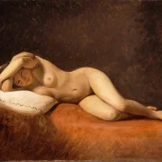 Constantin Hansen – Ruhendes Modell 1839 | Giclée Kunstdruck gerahmt