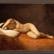 Constantin Hansen – Ruhendes Modell 1839 | Giclée Kunstdruck gerahmt