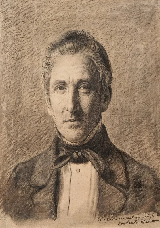 Constantin Hansen | Portræt af Alfred Hage - 1851 | Indrammet kunsttryk | Danmarks Guldalder | formida