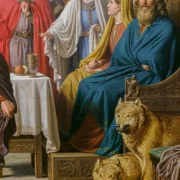 Constantin Hansen | Ägirs Festmahl - 1857 | Gerahmter Kunstdruck | Goldenes Zeitalter Dänemark | formida