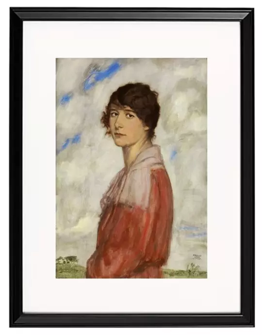Dame in Rot – 1918