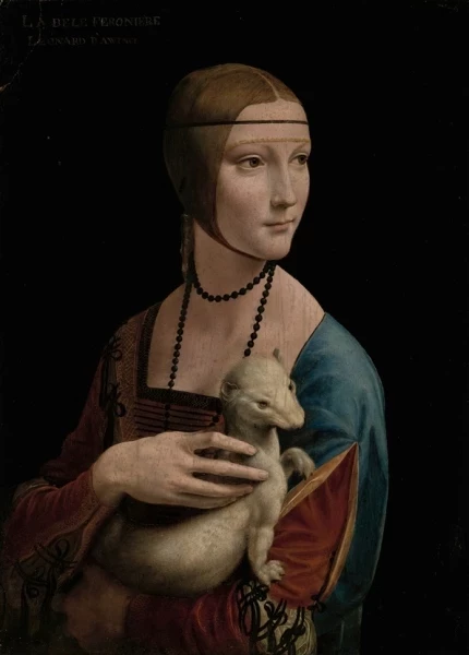 Dame mit Hermelin – Porträt von Cecilia Gallerani – 1536