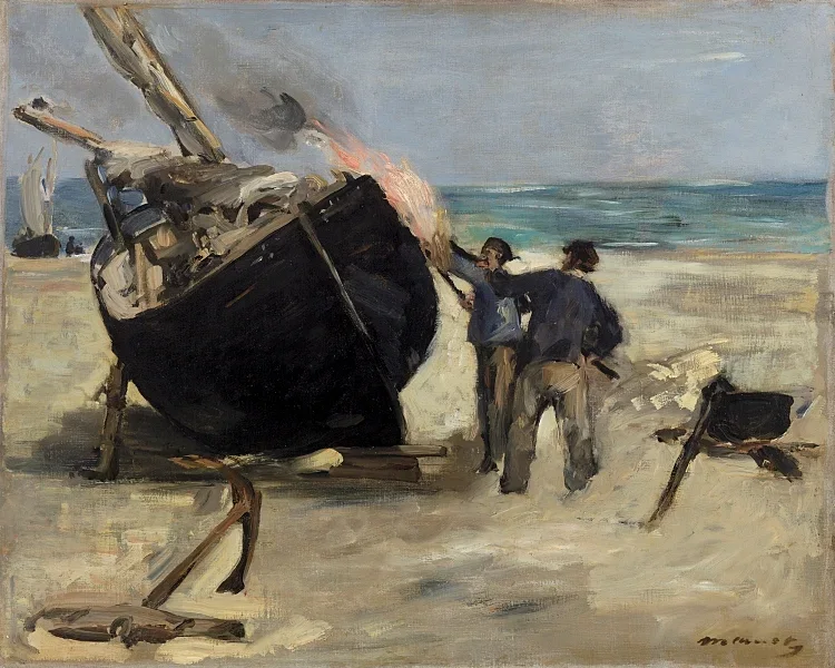 Das Boot teeren – 1873