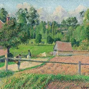 Das Delafolie-Haus in Eragny – 1885