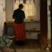 Das Dienstmädchen in der Küche – 1883