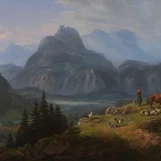 Das Etschtal bei Roveredo - 1824