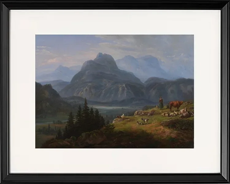 Das Etschtal bei Roveredo - 1824