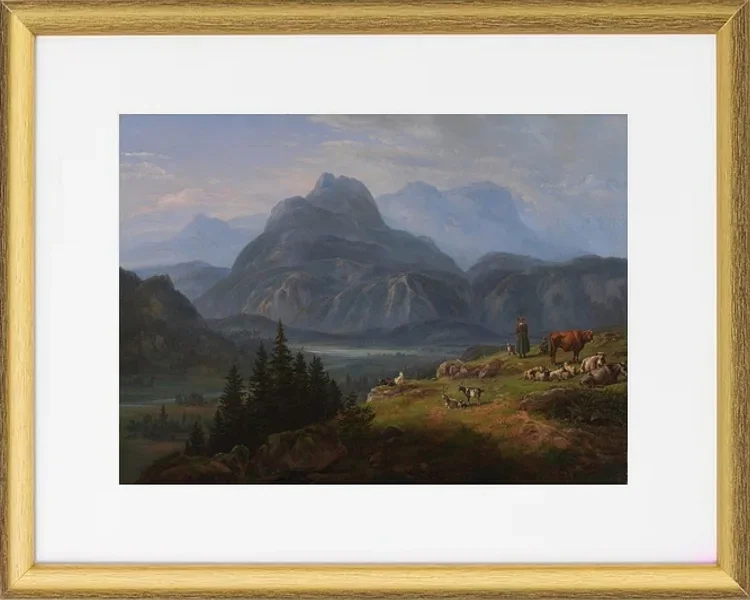 Das Etschtal bei Roveredo - 1824